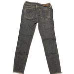 Just USA  Skinny Jeans Blue Denim Cropped Raw Hem Pockets Size 2P Petite Photo 3