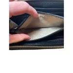 Ralph Lauren  Black Leather & Gold Plate Full Zipper‎ Women's Card Wallet Photo 10