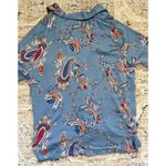 In Bloom by Jonquil Pajama Set Womens Small Blue Paisley Soft‎ Knit Cozy Luxury Photo 6