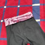 Hard Tail Forever Roll Down Y2K Flare tie dye purple Yoga Pants black stretchy Photo 5