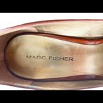 Marc Fisher Platform Peep Toe Heel Brown Patent Leather Dress Shoe Size 6.5 Photo 6