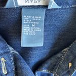 Blue Button Down Shirt with Classic Short Sleeves 100% cotton Size M Photo 5