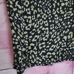 Tommy Bahama  LINNEA WILD ONE FLUTTER TOP BLACK ANIMAL PRINT LINEN TEE NWT LARGE Photo 5