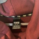 PINK - Victoria's Secret VS PINK Victoria‎ Secret Maroon Cowl Funnel Neck Size Medium Sweatshirt Photo 2