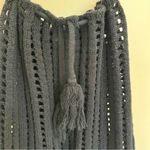 Women’s Delilah Open Knit Crochet Tank Top‎ Black Size Small/Medium Festival Photo 2