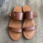 Coach NWB  Harlow Sandal Brown Leather 7.5 Photo 2