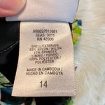 Jaclyn Smith  one Piece Swim Suit Women’s Size 14 Tropical Floral Print Lillies Photo 4