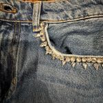 Pilcro ANTHROPOLOGIE rhinestone embellished Denim Blue Women's Shorts Photo 1