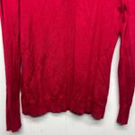 Tribal Mock Neck Pullover Red Long Sleeve Sweater Women's Size Medium Photo 3