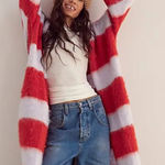 Free People NWT Mantra Cardi in Poppy Ice Combo Photo 0