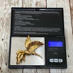 Hummingbird Vintage in Flight Enamel Brooch Photo 6