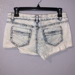 Mossimo Supply Co  Embroidered acid wash colorful short jean shorts Photo 3
