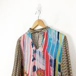 Anthropologie  Conditions Apply Retro Peasant Blouse XS Colorful Balloon Sleeve Photo 7