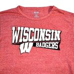 Pro Ad Sports Womens T Shirt Top Wisconsin Badgers Long Sleeve Retro Red Small Photo 1