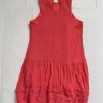  Size M Coral Sleeveless Lace Trim Dress  The Rebellion Size M Photo 1