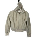 Aerie Offline Oatmeal Cream Sherpa Hoodie Jacket – Size Small Cozy Teddy Photo 2