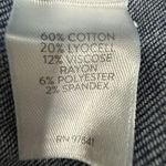 J‎ Jill Jeans Womens 8 Wide Leg Tab Waist Cropped Blue Denim Stretch Capri Pants Photo 4