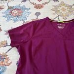 Healing Hands HH Works by  Burgundy V-Neck Scrub Top Size Large Style 2500 Photo 1