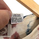 Vintage Y2K Grass Rags 100% Cotton Made in USA Ribbed Earthy Tie Dye Tee Sz M Blue Photo 2