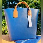 Dooney & Bourke  Darla Shopping Bag – Marina Blue Leather Tote NWT​ Photo 4