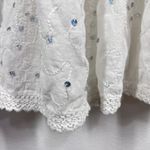 Kommotion NY White Cotton Skirt Embroidered Tiered Bohemian Beach Cover Up M Size M Photo 6