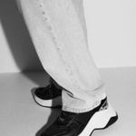 ZARA Animal snake print chunky sneakers brown black white size 6 (36) Photo 11