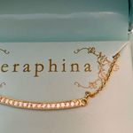 Francesca's NWT Seraphina for Francesca’s gold bar necklace with gift box. Photo 4