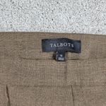 Talbots Womens Trousers 12 Brown Plaid Straight Leg Stretch Office Dress Attire Photo 1