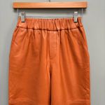Genuine Sheepskin Leather Pull On Pants in Caramel XS Brown Photo 3