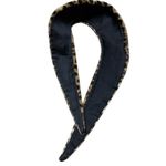 Vintage Leopard Print Faux Fur Collar Scarf Brown Tan 40s 50s Pinup Style Photo 4