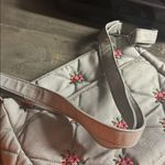 Vera Bradley Gray Quilted Floral Crossbody Bag Photo 6