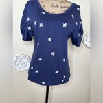 Anthropologie Postmark Navy & Off White Jasmine Floral Top Size Small Photo 3