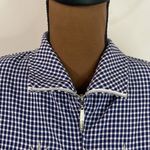 Vintage seersucker gingham bomber embroidered and embellished stars size 10 White Photo 5