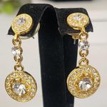 Statement Green and Gold Floral Necklace and Earrings Set Photo 7