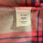 J.Crew Women's Collared Long Sleeve Cotton Button Down Flannel Shirt Size Small Red Photo 7