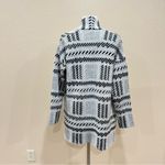 Debut  Grey Plaid Open Front Cardigan Size Small Photo 3