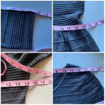 Vince Camuto  Women’s Charcoal Gray Knit Mini Dress S | Short Sleeve Pullover Photo 5