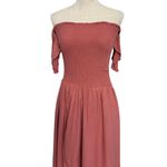 Young Fabulous and Broke Frida Rose Smocked Bodice Maxi Dress M Photo 3