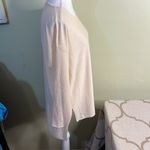 Kerisma  Elegant Cream Mercerized wool blend lightweight high low sweater, M/L Photo 13