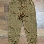 Joie  Womens Gold Leopard Print Crop Jogger Pants Photo 7