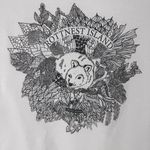 Earth Positive Rottnest Island Friendly Quokka White Women's Sz M Organic Cotton Size M Photo 2