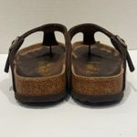 Birkenstock Gizeh Thong Sandals Metallic Bronze Leather Adjustable Buckle sz 39 Photo 6