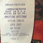 Y2K Safari Print Maxi Dress Red Size 4P Photo 11