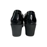 🔃Black Chunky Heeled Mary Jane Penny Loafers Black Size 7.5 Photo 4