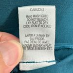 Young Fabulous and Broke YFB | Medium | Deep Teal Asymmetric Hem Ruched Satin Faux Wrap AIMEE Shirt Dress Photo 9