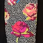 Betsey Johnson  Capri Leggings Polka Dot Floral Performance Yoga Pants Size XS Photo 4