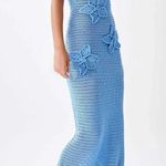 Blue crochet maxi dress Size XL Photo 1