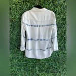 Bella Dahl Tie Dye Tencel Button Up Top With Raw Hem. All about the details! Photo 5