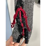 Free People Thermal Sweater Medium Gray Lace Up Sleeves Whimysgoth Cyber Grunge Photo 5