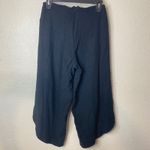 BCBGMAXAZRIA Black Linen Blend Wrap Culotte Cropped Pants XS Photo 5